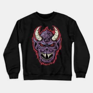 Evil Demon Face Crewneck Sweatshirt